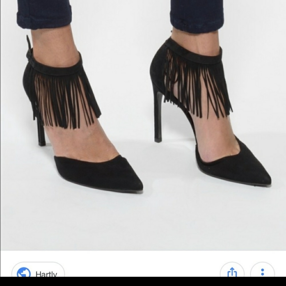 stuart weitzman black suede heel pumps frangelico